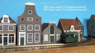 Gooische Stoomtram 18 van Tramfabriek en SHM met geluid [upl. by Soilissav]