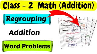 Class 2 Math Addition Worksheet  Regrouping Numbers Class 2 Math Worksheet Class 2  Grade 2 Maths [upl. by Freeman178]