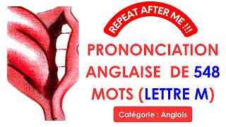 Prononciation anglaise de 548 mots lettre M  English pronunciation of 548 words letter M [upl. by Aprile]