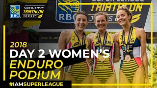 RBC Super League Jersey Medal Ceremony  Womens Enduro [upl. by Elleuqar]