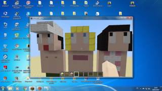 Mostrando o Henrique Nemes A Marivalda e A Mãe da Marivalda no minecraft [upl. by Iris]