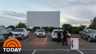 DriveIn Theaters Are Making A Comeback During The Coronavirus Pandemic  TODAY [upl. by Nahtannhoj]