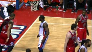 Dunk of the Night Jason Maxiell Bangs on Boozer [upl. by Ardnu]