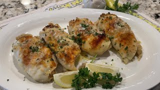 Baked stuffed flounder with shrimp and crabmeat [upl. by Israeli]