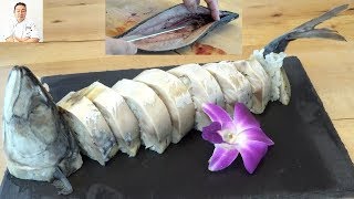 Saba Sugatazushi Whole Mackeral Sushi  How To Make Sushi Series [upl. by Dotti]