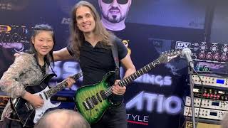 Kiko Loureiro and Lisa X jamming Part 1 NAMM 2019 [upl. by Kissel871]