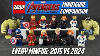 LEGO Avengers Age of Ultron MINIFIG COMPARISON 2015 vs 2024 [upl. by Shaun919]