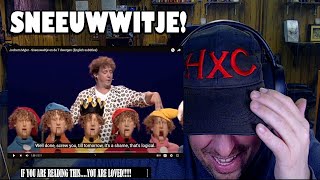 Jochem Myjer  Sneeuwwitje en de 7 dwergen English subtitles REACTION [upl. by Albert]