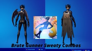 BESTSWEATY Skin Combos Ideas With BRUTE GUNNER Skin  Chapter 2 Season 6 [upl. by Strait763]