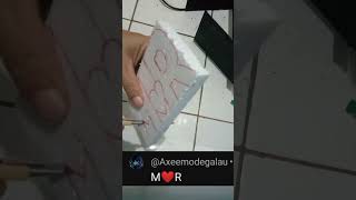 diy creative art M♥️R simple letter special request by subscriber [upl. by Morissa]