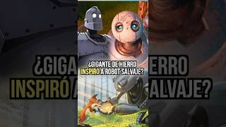 El Gigante de Hierro inspiro la historia de ROBOT SALVAJE dreamworks animacion [upl. by Ennove212]