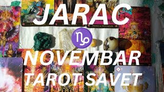 JARAC ♑ Karmičko razvezivanje i kraj teškog perioda ✨❤️🍀 NOVEMBAR TAROT SAVET [upl. by Lemrej271]