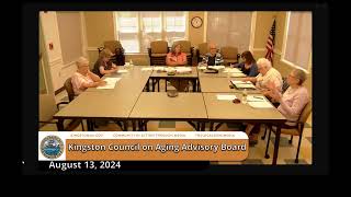 Kingston Council on Aging Advisory Board 81324 [upl. by Barthel]