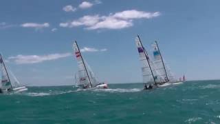 Nacra 17 bearaway strong wind EC14 in France [upl. by Nicolis]