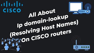 ip domainlookup Resolving Host names on CISCO routers [upl. by Aicrag]