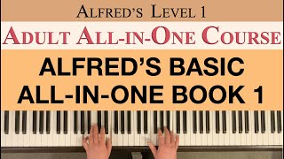 ALFREDS BASIC ADULT ALLINONE PIANO COURSE LEVEL 1  Palmer  Manus  Lethco [upl. by Suinuj]