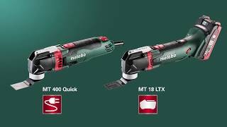 Metabo Multitool MT 400 Quick amp MT 18 LTX [upl. by Averir606]