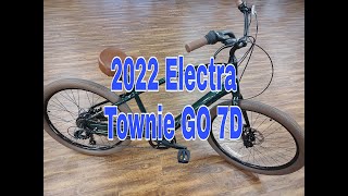 2022 Electra Townie Go 7D walkaround with specs and actual weight of the bike fully built [upl. by Nava]