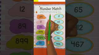 Maths Number Matching Activity  rkistic shorts [upl. by Sontich]