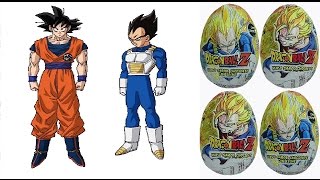 Huevo Sorpresa de Dragon Ball Z Goku Vegeta Gohan Trunks Piccolo Kid Bu y Cell [upl. by Ynnavoj]