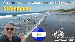 Así inician y viven las vacaciones de semana santa en elsalvador El Majahual [upl. by Nave]