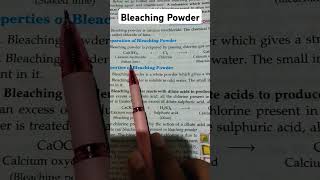 Bleaching powder science chemistry shorts youtube cbse exam [upl. by Kciderf]