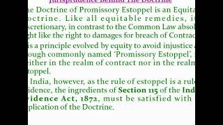 Promissory Estoppel 1  Administrative Law [upl. by Pearman468]