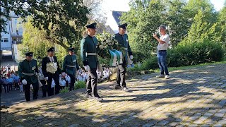 Schützenfest Olpe 2024  Kranzniederlegung am Ehrenmal 22 Juli 2024 [upl. by Lelia]