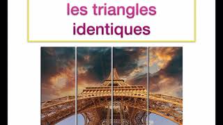 LA GÉOMÉTRIE 14 cours  les triangles identiques  égaux  isométriques [upl. by Ahsenom]