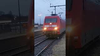 101 0743 rangiert zum IC am Bahnhof Itzehoe trainspotting züge fernverkehr br101 [upl. by Aelsel]