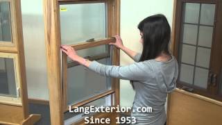 How to Remove a Lang Vinyl Double Hung Sash [upl. by Ikkin665]