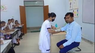 intravenous injection administration practice for nursingshortnursing video managed by R kumar [upl. by Princess]