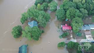 09292024 Charlotte NC  Flooded Homes During Flash Flood Emergency Aerials [upl. by Aviv379]