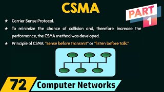 Carrier Sense Multiple Access CSMA – Part 1 [upl. by Eejan]