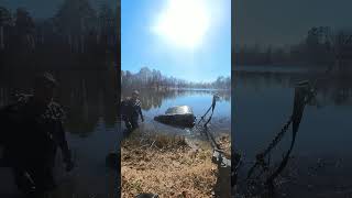 Recovering Stolen Car From Private Pond carcrash [upl. by Ettenay252]