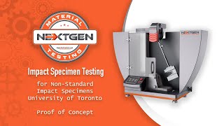 Impact Specimen Testing of NonStandard Impact Specimens  University of Toronto [upl. by Ecined]