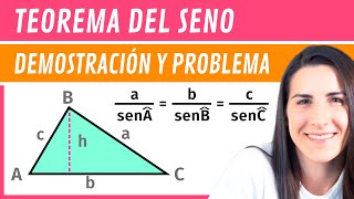 Teorema del SENO 🟠 Demostración y Ejercicio [upl. by Rotkiv]