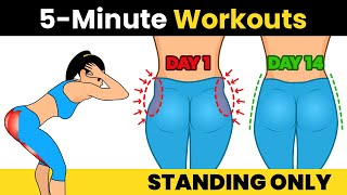 BURN THIGH FAT IN 1 WEEK  THE BEST 5 MINUTE WORKOUT TO BURN THIGH FAT AT HOME IN 7 DAYS [upl. by Lorenzo]