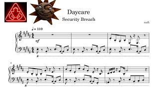 FNAF Security Breach  Daycare Piano Sheet Music [upl. by Puklich]