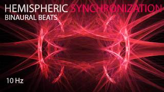 Hemispheric Synchronization  Binaural Beats  10Hz [upl. by Placeeda409]