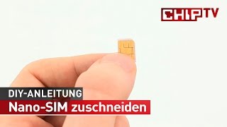 Nano SIM zuschneiden  Tutorial deutsch  CHIP [upl. by Ayyidas]