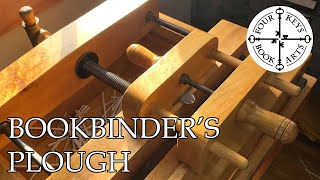 The Bookbinders Plough  Trimming a Book by Hand [upl. by Bertila84]