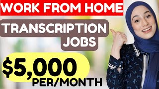 10 HIGH Paying Online Transcription Jobs From Home Worldwide NO EXPERIENCE [upl. by Eurd]