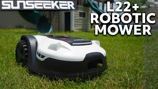 NEW Robotic Mower for Larger Lawns SUNSEEKER L22 Plus Review [upl. by Nade]