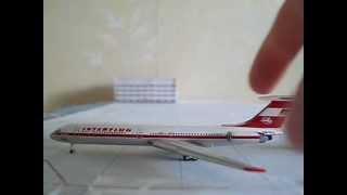 Unboxing Herpa Interflug Il62 1500 [upl. by Egres]