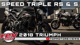 2018 TRIUMPH SPEED TRIPLE RS amp S Review Rendered Price Release Date [upl. by Eilata]