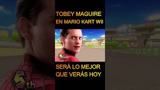 Tobey Maguire n Mario Kart tobeymaguire mario mariokart supermario racing spiderman funny xd [upl. by Ardnaet]