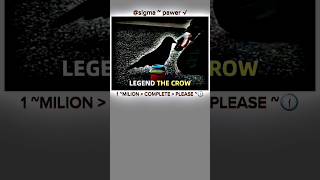 SIGMA RULE 💀  LEGEND THE CROW  MOTIVATION SHORT SIGMA [upl. by Eleanore]