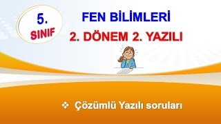 5sınıf Fen Bilimleri 2Dönem 2Yazılı Soru Çözümleri [upl. by Aiksas]