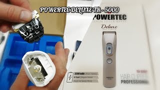 POWERTEC DELUXE TR  5000 SAÇ SAKAL TRAŞ MAKİNESİ AYRINTILI TANITIMI [upl. by Aimej]